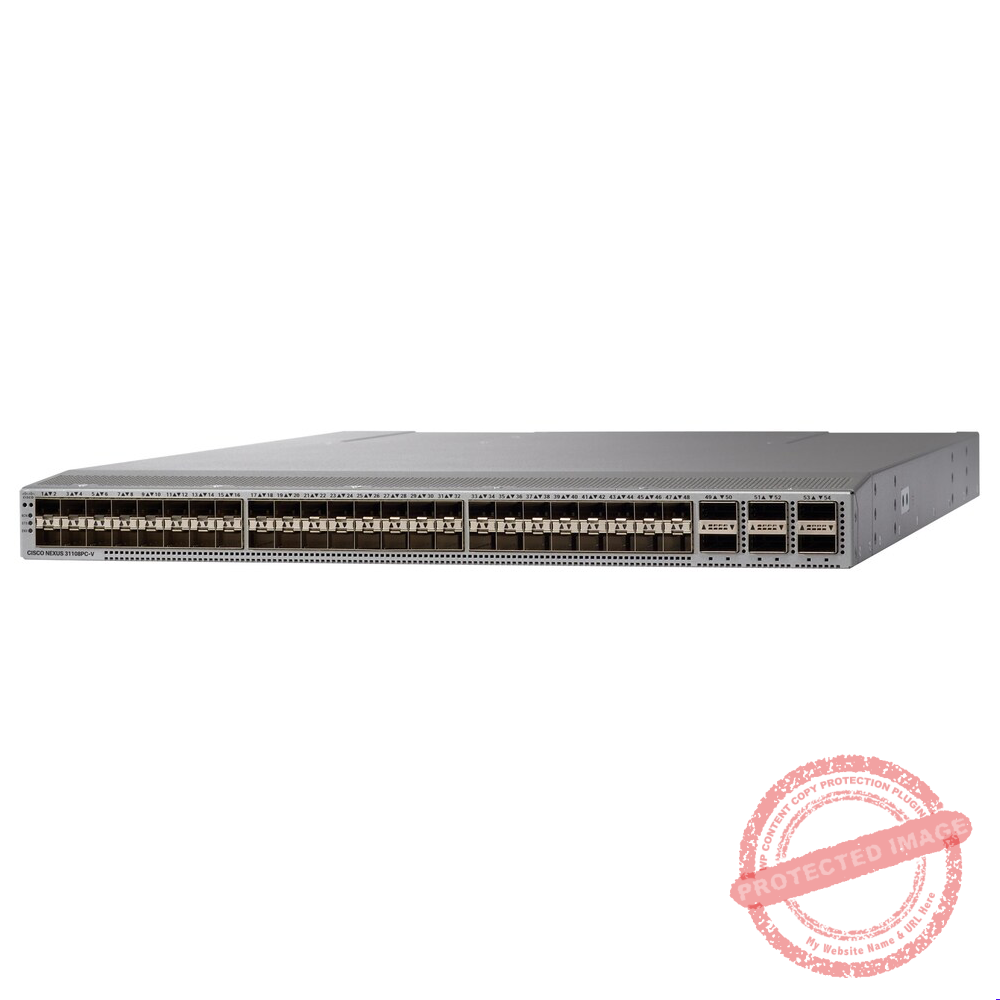 Cisco N3K-C31108PC-V Nexus 31108-VXLAN, 48 x SFP+ and 6C/6Q QSFP ports